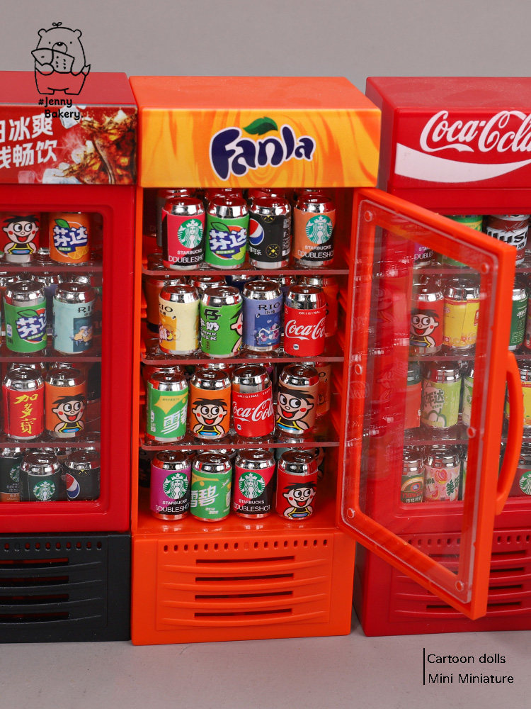 Charming Miniature Cola Vending Machine Toy - Dollhouse Delight - Taobao product photo 3
