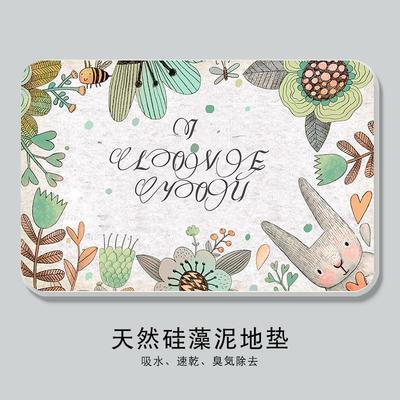 硅藻泥吸水垫卫生间浴室门口速干硅藻土脚垫大小尺寸家用防滑地垫