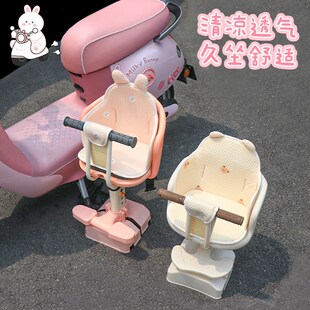 热销电动摩托宝宝安全座椅坐垫车夏季电动车儿童座椅垫蜂窝网透气