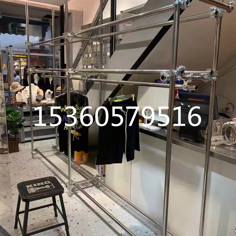 热销货架十字扣件铝合金万向旋转十字固定卡扣装饰架服装道具连接