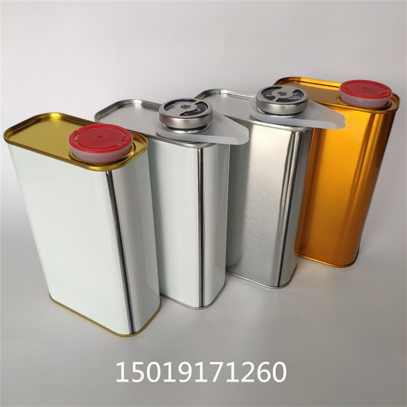 热销1L汽柴油桶方形铁桶长方形石油化工铁桶抽样检验桶采样桶马口
