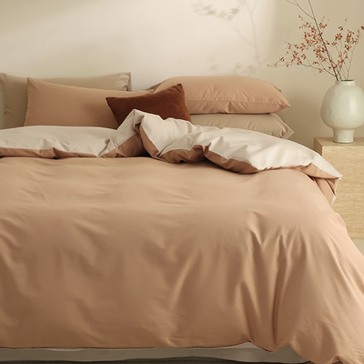 新款100%纯棉被套单件长绒棉磨毛