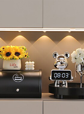 高档玄关装饰摆件客厅进门入户钥匙收纳轻奢高级感暴力熊家居饰品