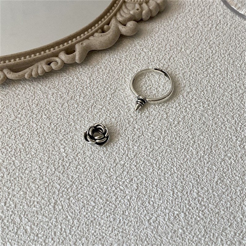 2022 New Fashion Removable Self Defense Open Ring Gothic Sil