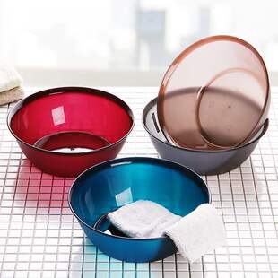 transparent thick plastic washbasin sink bowl fruit bowl inf