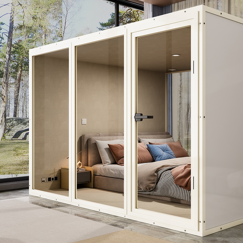 隔音房睡眠仓家用移动睡眠舱室内睡觉静音仓直播练歌架子鼓钢琴房