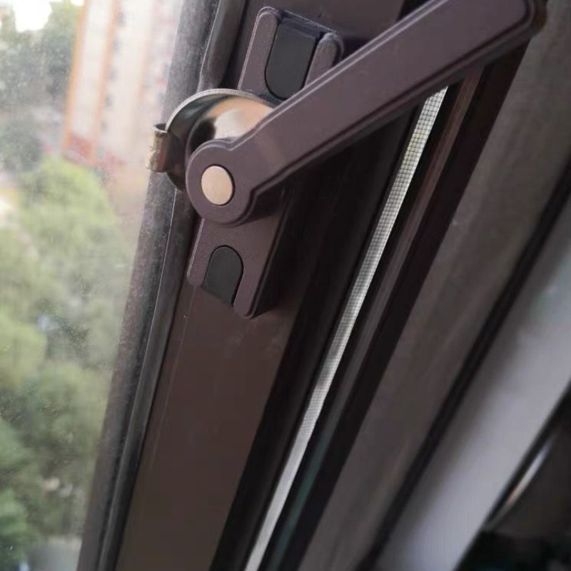 窗户锁钩锁栓塑钢窗铝合金老式s不锈钢配件平移搭扣方柄月牙锁门