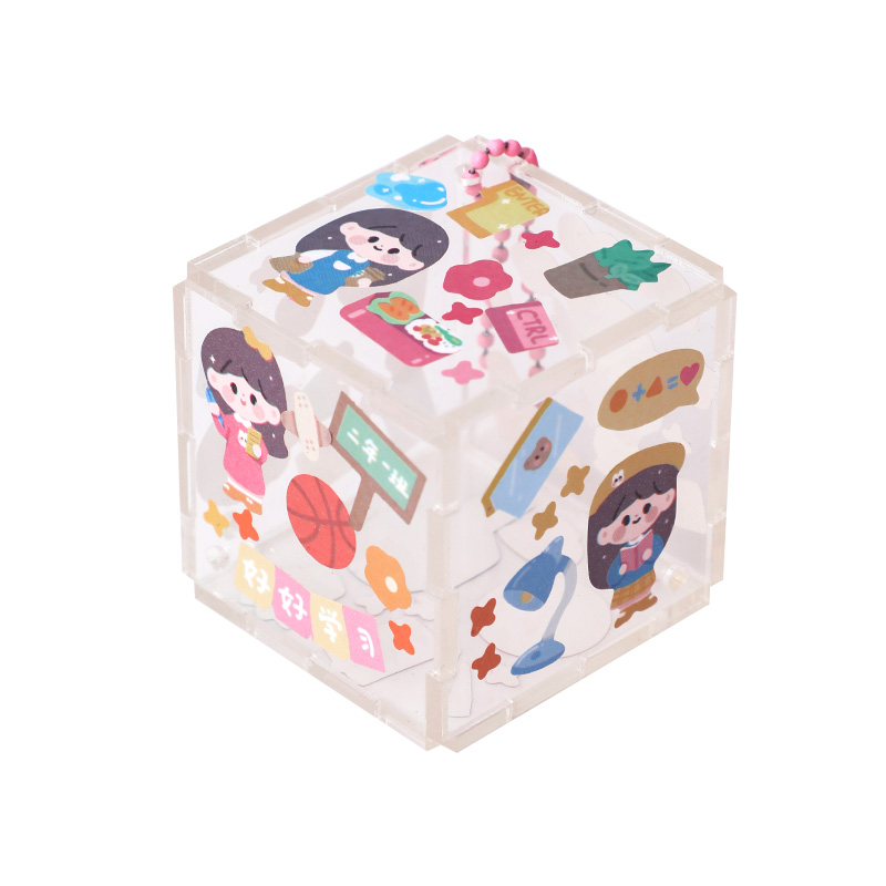 来看看魔方拼图咕咔!儿童女孩闺蜜咕卡估古卡盘贴纸卡套套装全套