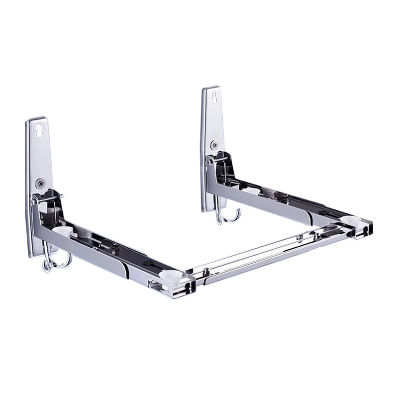 加厚304不锈钢厨房挂架子微波炉置物架墙壁挂式烤箱托架支架打孔