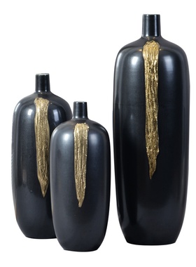 新品Model house sales department decorative jar home black g