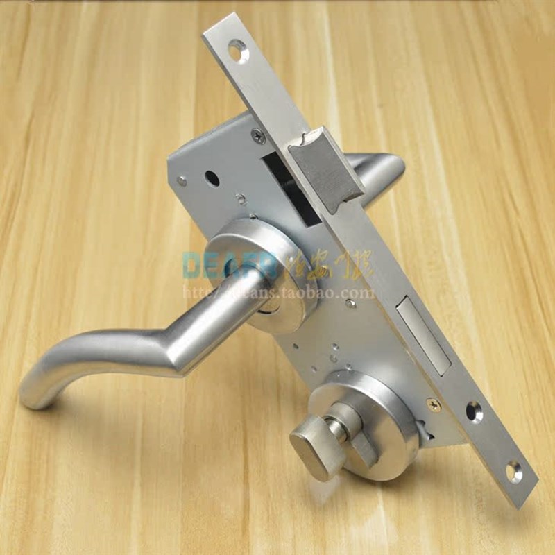 304不a锈钢防火门锁5572室内办公房门锁6072木门锁弧形大门两件式
