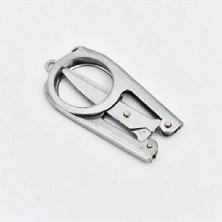 可摺叠旅行小剪刀迷你硬碳钢鼻毛剪刀可携式钓鱼手工剪纸办公剪子