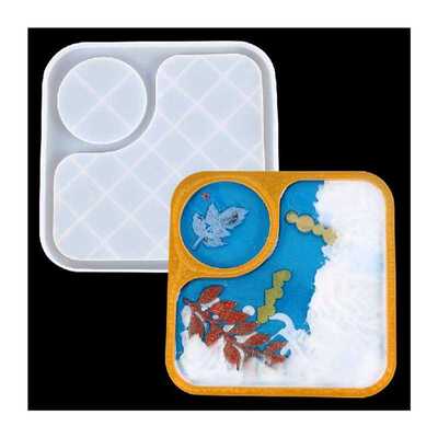 极速Silicone Mold Tray Dinner Plate Decoration Mold Diy Spec