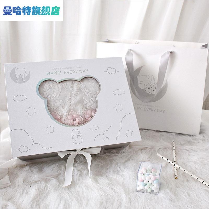 儿童大号礼品盒生日礼物盒子宝宝周岁衣服包装盒婴儿满月礼盒空盒