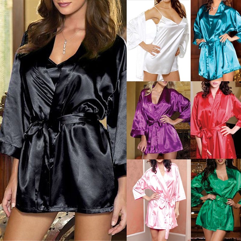 ngerie Ladies Nightgown Sleepwear Sexy Robe pyjama femme2019