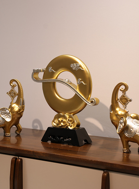 热销酒柜装饰品大象电视柜摆件招财镇宅办公室工艺品客厅玄关家居