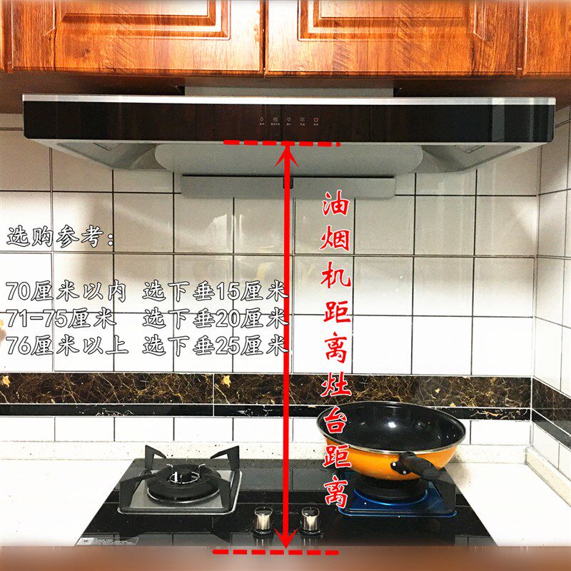 热销家用厨房防油烟贴纸溅面自粘抽吸油烟机帘挡罩排烟灶墙贴透明
