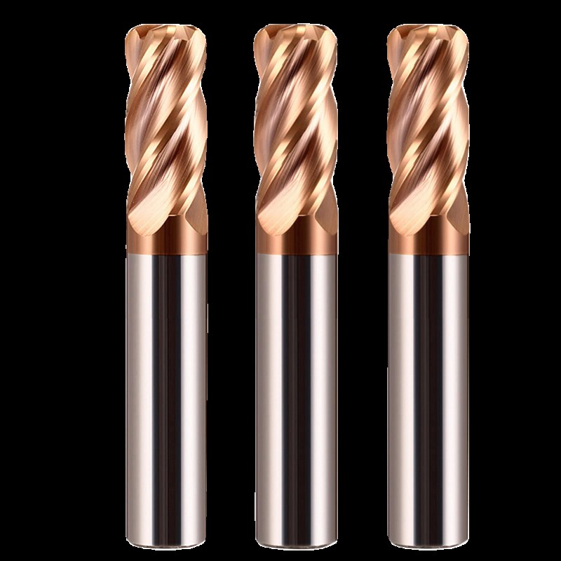 热销60度钨钢合金圆鼻刀牛鼻子刀立铣刀4R0.5 6R1 8R2 10R3 R1.5