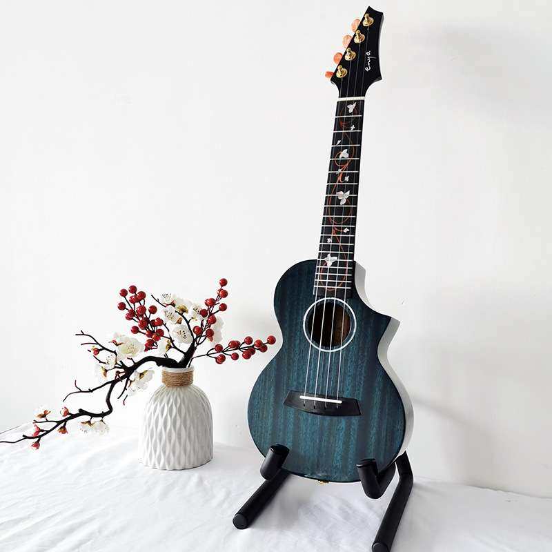 enya 恩雅M6全单尤克里里全单板初学者电箱26/23寸小吉他儿童女男