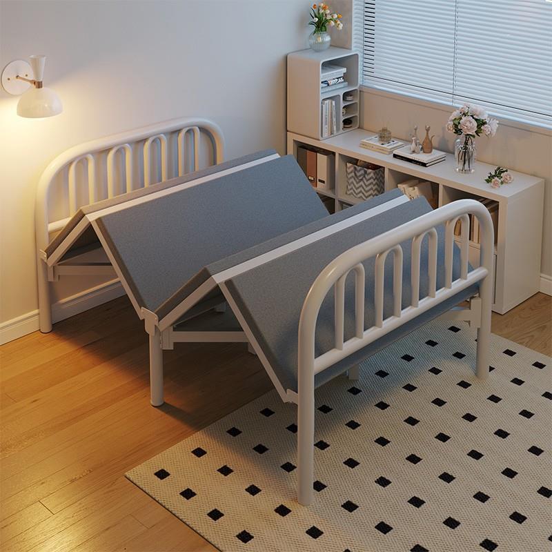 折叠床单人床家用成人简易床双人床1米2宿舍出租房硬板床午休铁床