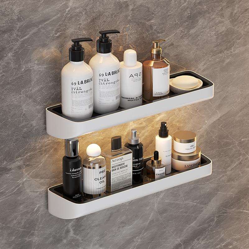 浴室置物架墙上架子收纳挂架免打孔厕所洗手间洗漱台壁挂式卫再名