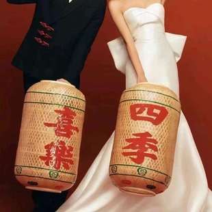 油纸灯笼摄影灯笼组合套中式竹编中国风婚庆婚礼传统结婚喜庆