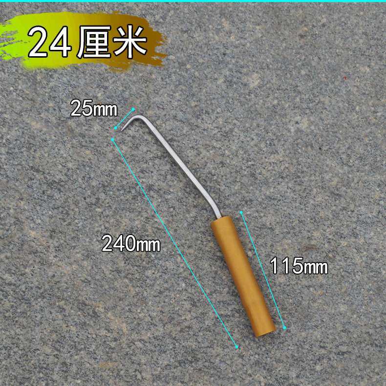 不锈钢钩绑钩钢筋扎钩 双轴承钢筋工扎钩 塑料把扎丝钩扎钢筋钩子