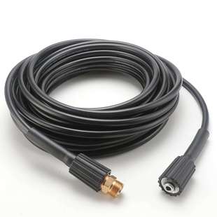 跨境M22黑色内螺纹喷射动力清洗延伸内螺纹压力清洗软管工具 15米