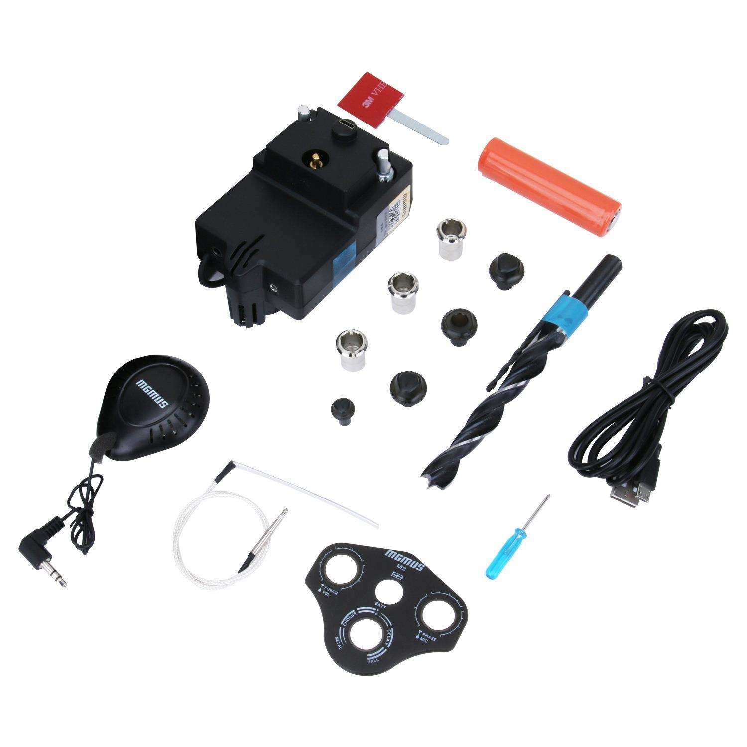 民谣木吉他加震共振拾音器带打板混响延迟相位功能拾音器厂家直销