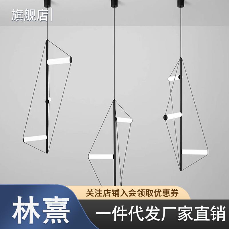 艺术线形设计师吊灯过道楼梯客厅卧室床头吧台灯极简线条餐厅吊灯