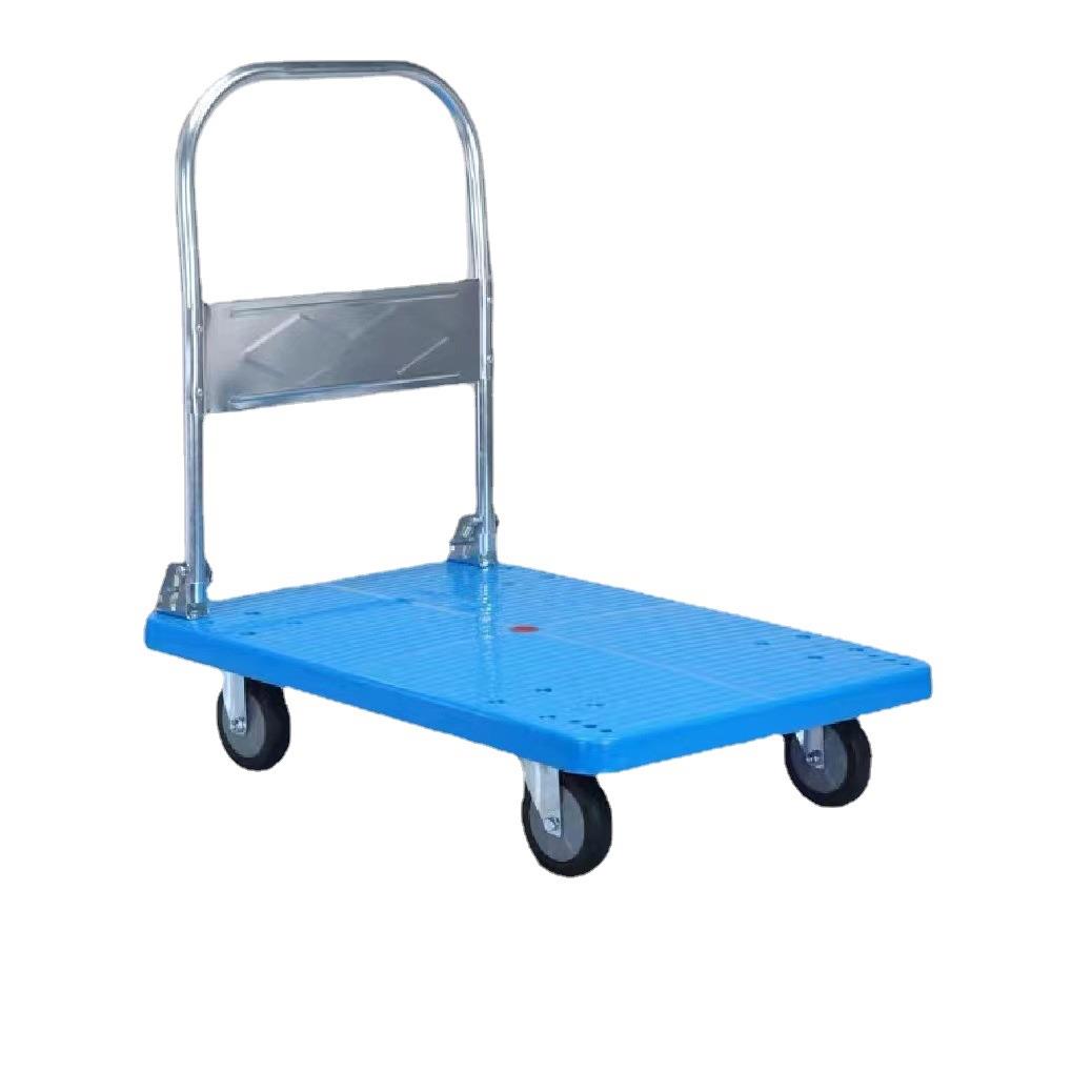 推车拉货平板车折叠车便携家用搬运车四轮手拉车拖车小推车手推车