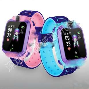 跨境Q12防水儿童智能电话定位微聊拍照电筒外贸5代Z6多国语言