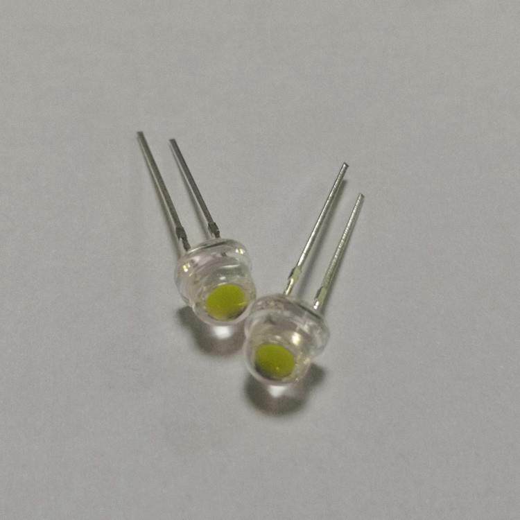 F5草帽白光灯珠2200-2400mcd 5mm草帽灯珠5mm草