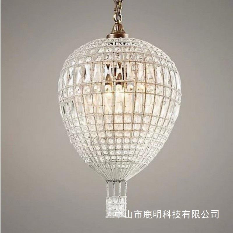 法式轻奢气球水晶吊灯美式复古别墅客厅餐厅温馨卧室灯民宿氛围感