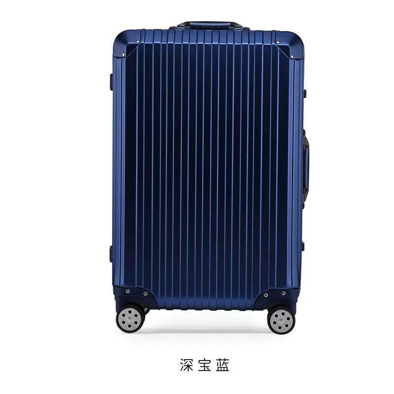 铝合金行李箱20寸万向轮超静音拉杆箱密码锁登机箱金属