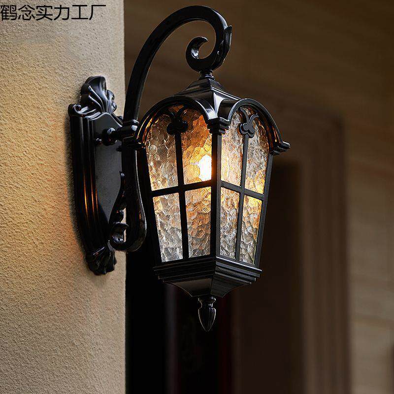 户外壁灯太阳能壁灯防水阳台别墅室外欧式仿古露台大门庭院灯