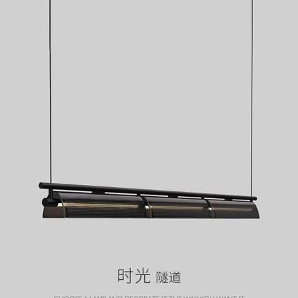 意式极简餐厅吊灯工业风高级感设计师轻奢创意长条餐桌饭厅吧台灯