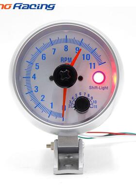 汽车改装转速表 3.75英寸 0-11000 Rpm 仪表转速表双指针汽车仪表