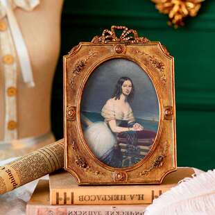 跨境欧式复古6寸7寸小相框组合挂墙装饰创意摆台摆件照片画框