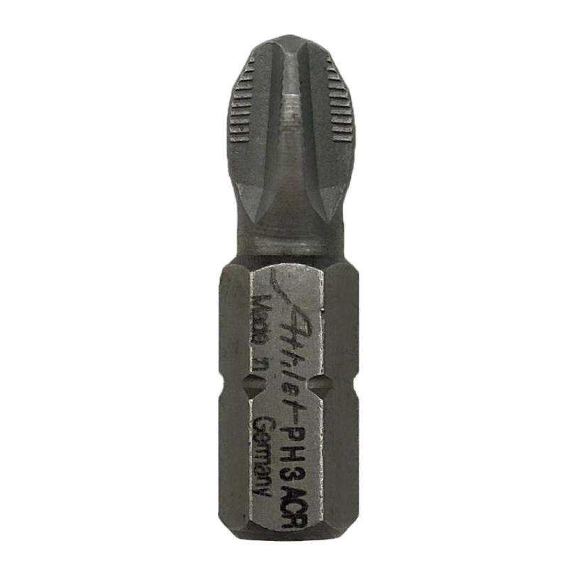 德国ATHLET防滑ACR十字螺丝批头1/4刀咀6.3六角25mm PH1 PH2 PH3