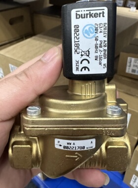 宝德burkert6281型电磁阀G3/4寸*常闭,黄铜阀体00221852原装正品