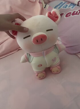太可爱了！波波猪站立猪玩偶