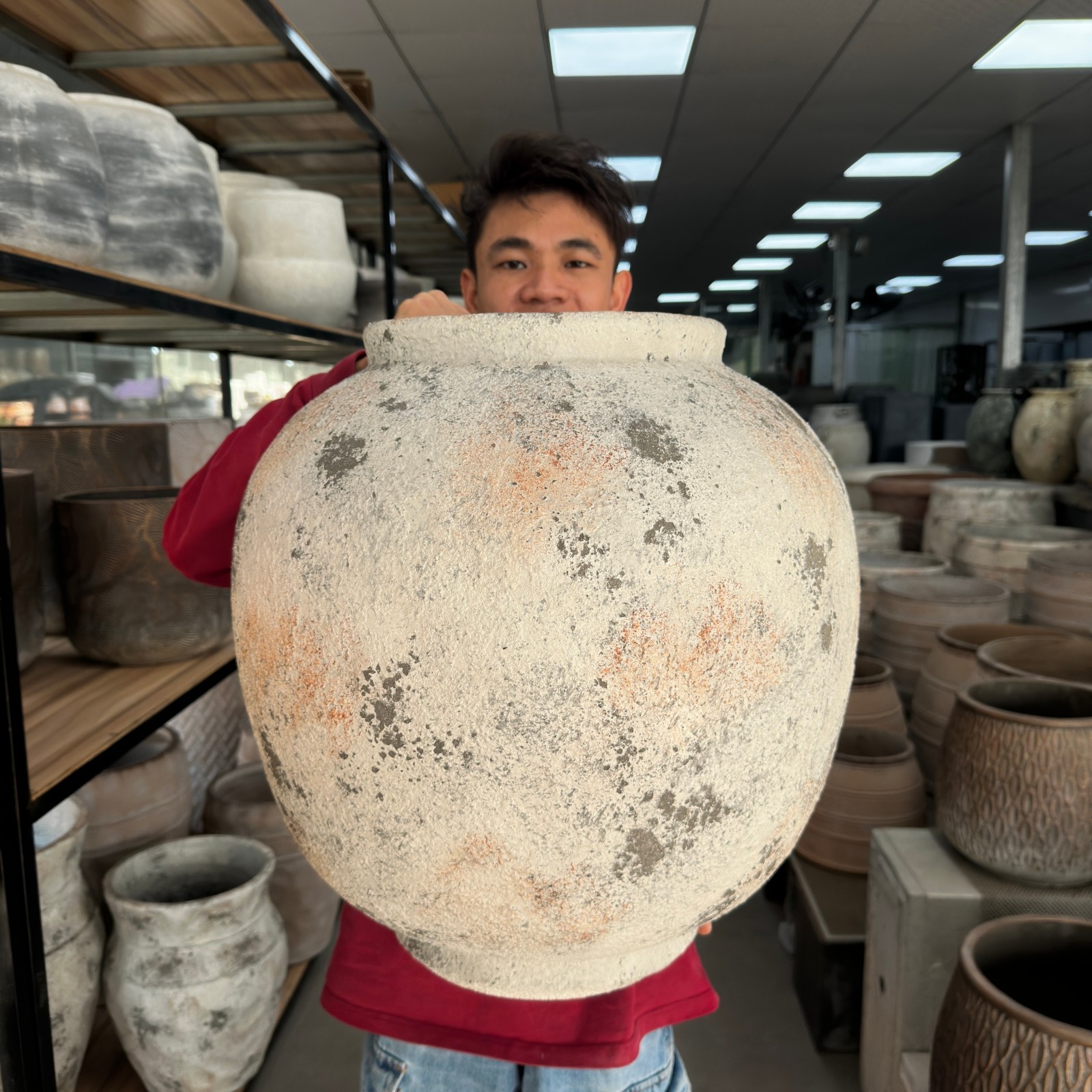 超大口径禅意陶罐盆诧寂风水泥盆坛子容器三角梅花盆南法风镁泥盆,家居饰品,花盆,淘宝优惠券,粉丝福利购,淘宝优惠卷