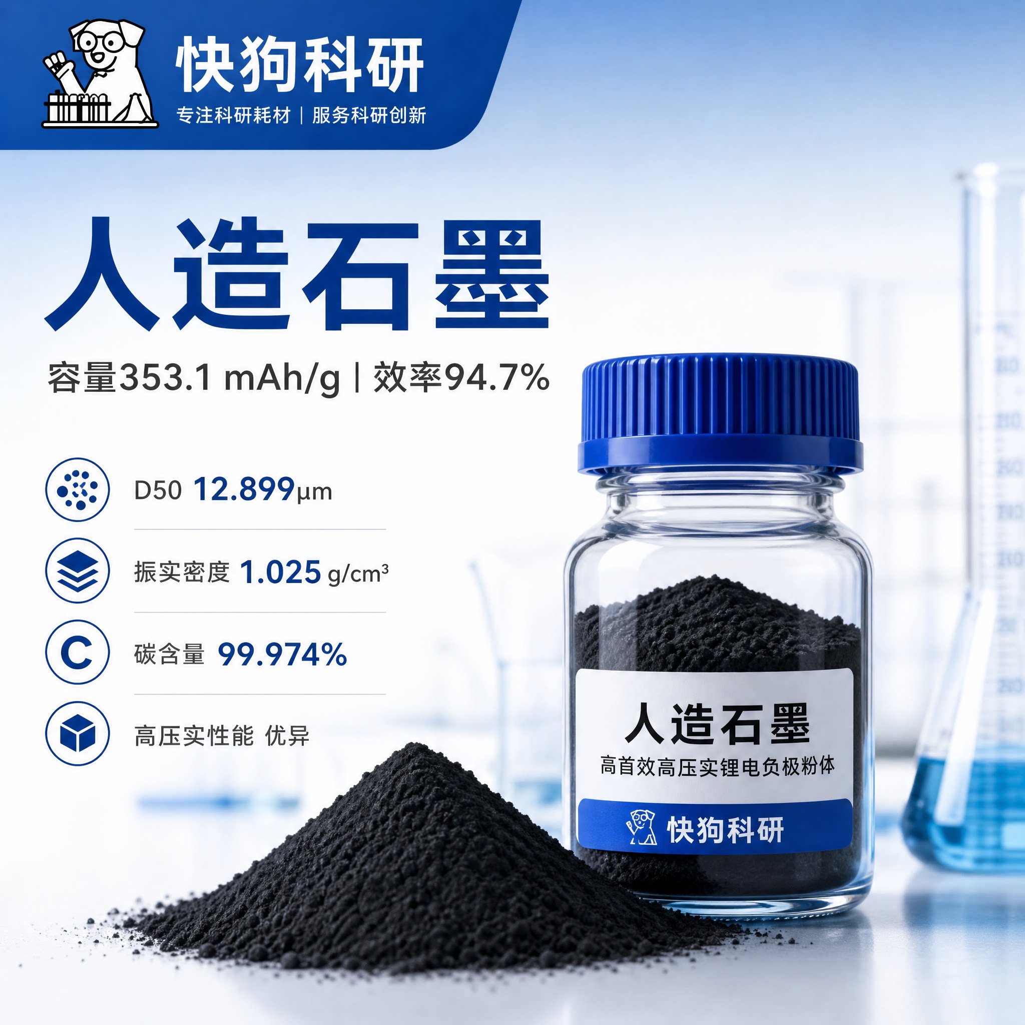 人造高纯石墨负极材料锂电池专用