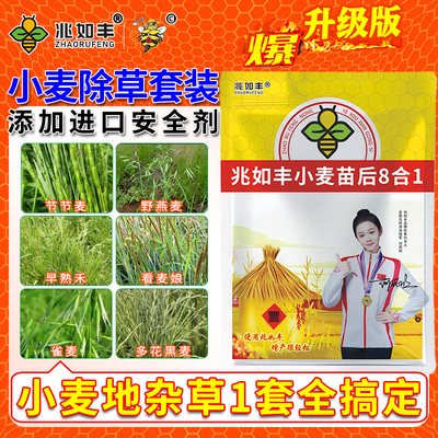 兆如丰小麦苗后专用除草剂套装