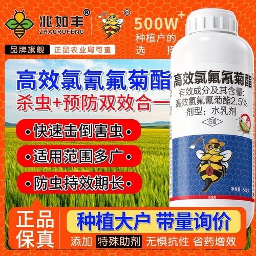 高效氯氟氰菊酯功夫灭杀菊酯杀虫