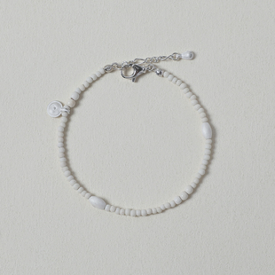 OLIO E ACETO油醋汁 · 纯银白松石串珠手链