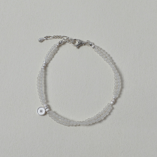 白玉蓝砂石 ACETO油醋汁·纯银垂坠手链 OLIO