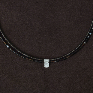 OLIO E ACETO油醋汁·茶晶玛瑙双层吊坠项链