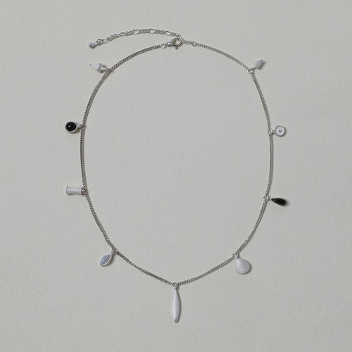 OLIO E ACETO纯银贝壳风铃项链